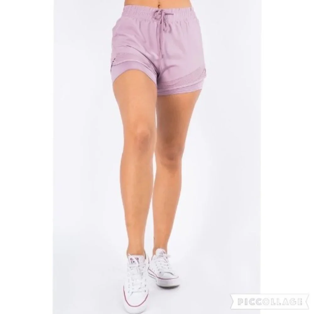 Double layered Running Shorts‎
